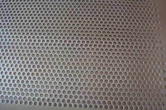 Folha perfurada laminada 3mm de aço AISI da placa de ASTM SS304H SS furo redondo