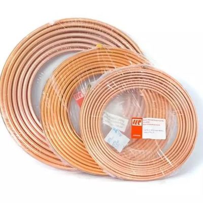 Bobina da tubulação do tubo de cobre de ASTM B280 Cu de 3/8&quot; de 50FT/rolo C10920