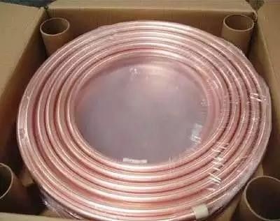 Bobina da tubulação do tubo de cobre de ASTM B280 Cu de 3/8&quot; de 50FT/rolo C10920