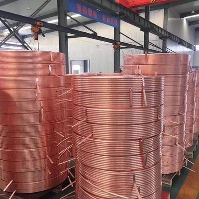 Bobina da tubulação do cobre de 1 polegada para o Cu 99,99% do condicionador de ar de alta pressão