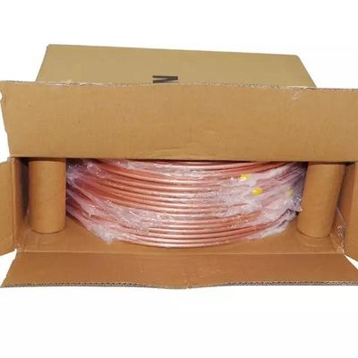 Bobina brilhante 150mm da tubulação do tubo de cobre de ASTM C12200 para o equipamento de refrigeração