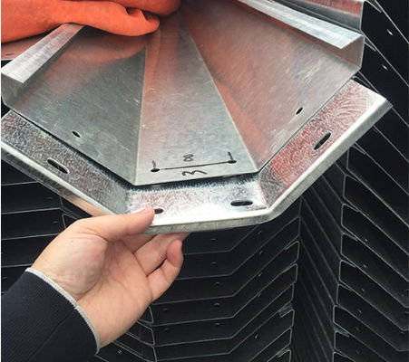Calha de chuva de aço galvanizado para estufa comercial conectada 2,0 mm