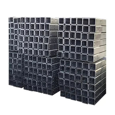 Tubo de aço SHS quadrado oco seção transversal galvanizado S195 S235
